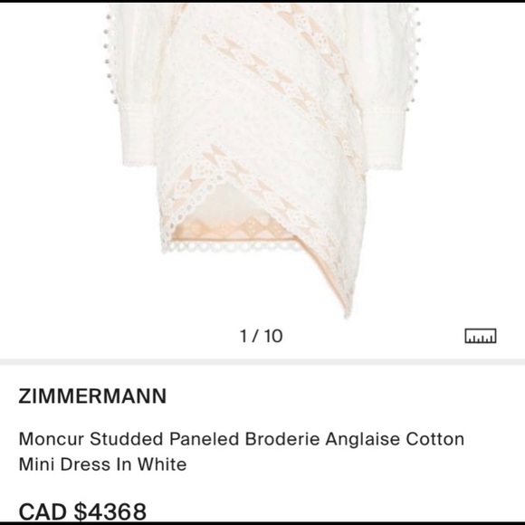 Zimmermann Moncur Studded Mini Dress - Picture 6 of 9